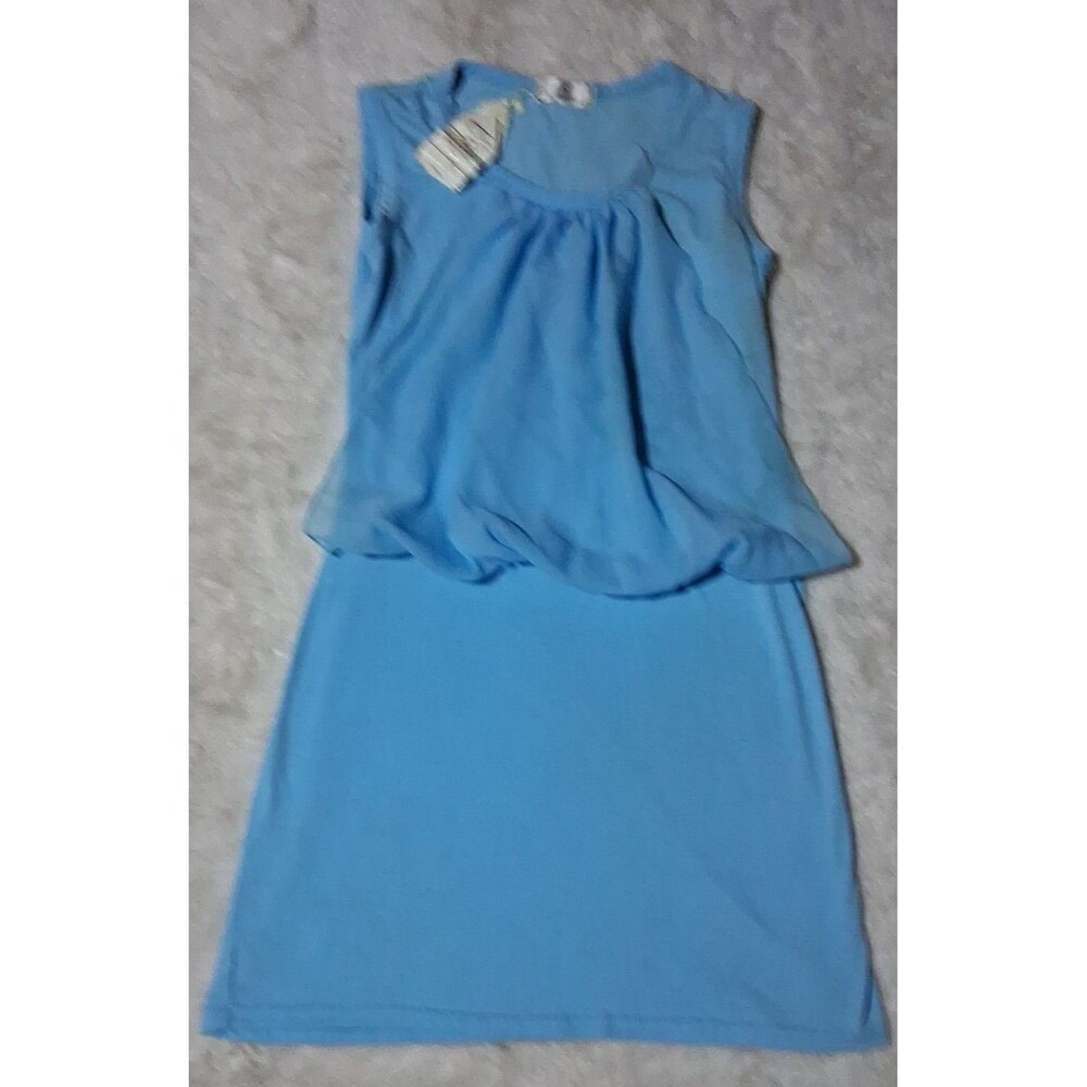 Baluoke Sz Small light blue tank style dress